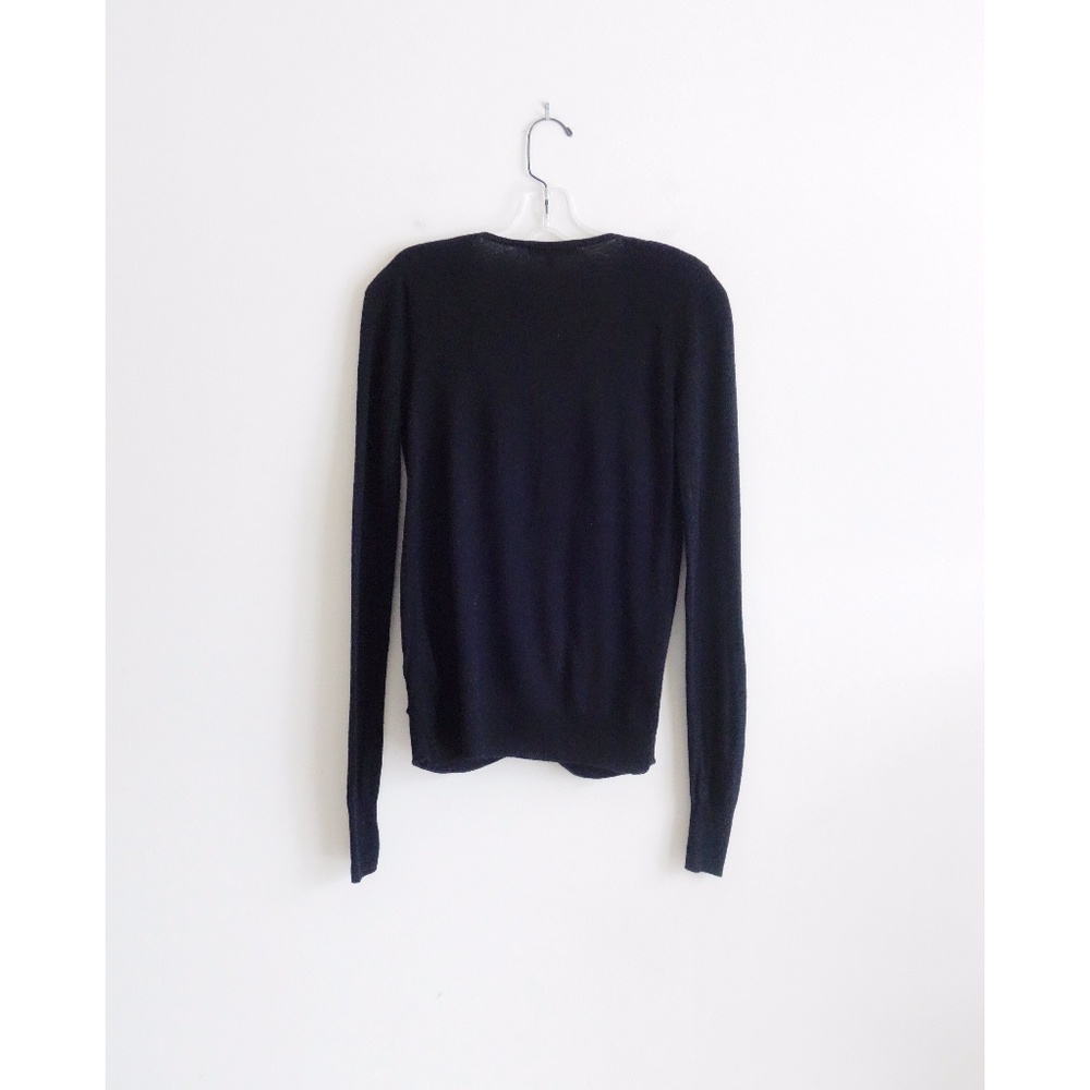 Manoukian Black Draped Front Cardigan sz XS - Picture 2 of 3